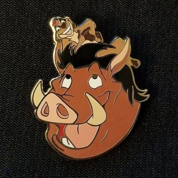 Disney Pin Lion King Timon & Pumbaa Head 2011 Disney Movie Rewards Exclusive DMR - Picture 6 of 6